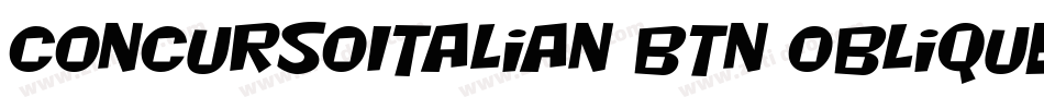 ConcursoItalian BTN Oblique字体转换